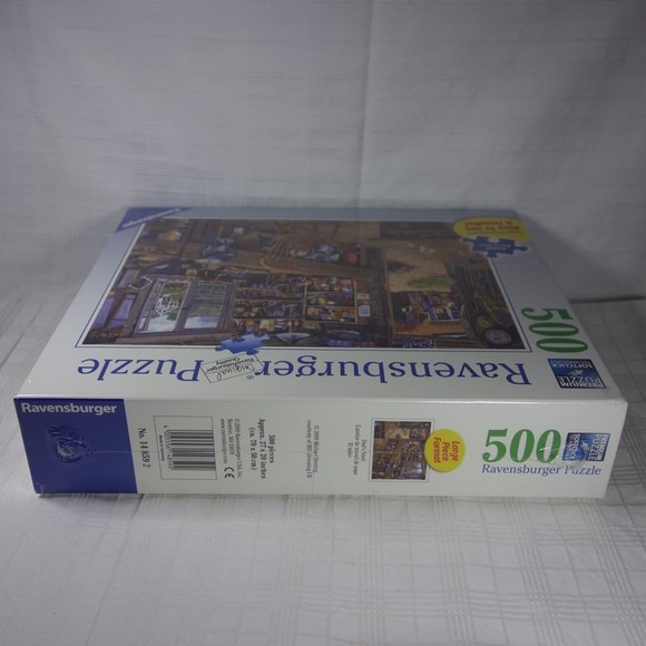 Ravensburger 500 Piece Puzzle Dad's Shed Large Piece Format Easy to See - NIB - Picture 5 of 8